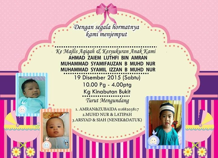 Majlis Aqiqah Dan Kesyukuran at Kg Kinabutan Bukit, Tawau