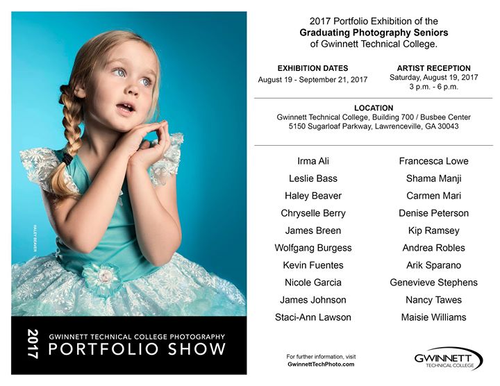 2017 Photo Portfolio Show Aug 19 Sept 21 At Gwinnett Technical