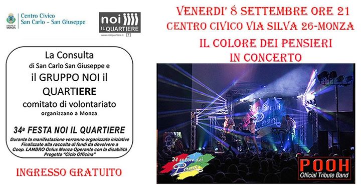 Il Colore Dei Pensieri Pooh Tribute Band In Concerto A Monza