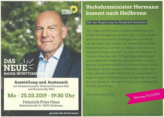 Ausstellung Und Austausch Mit Verkehrsminister Winfried Hermann At