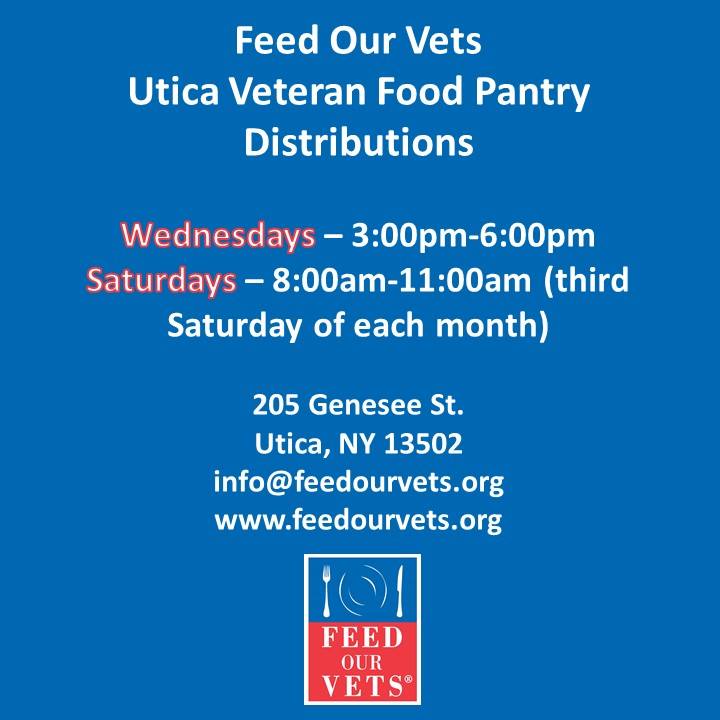 Utica Veteran Food Pantry Distribution At 205 Genesee St Utica