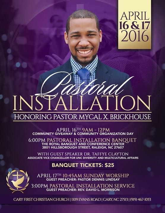 Pastor Installation Service Invitation