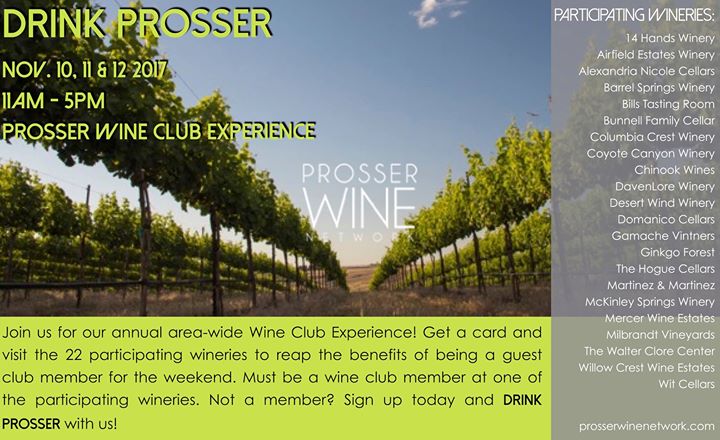 Drink Prosser Wine Club Experience At Prosser Wa Prosser