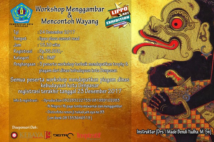 Gambar Wayang Untuk Mewarnai