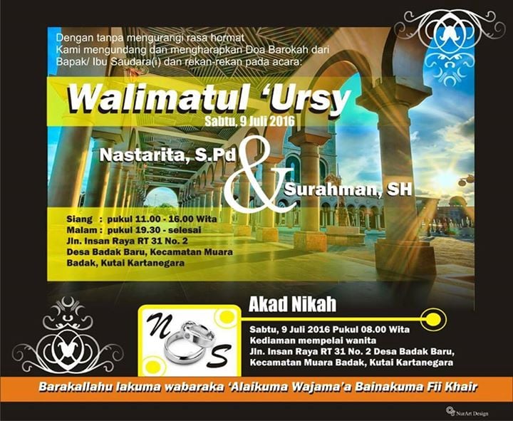 Akad Nikah Walimatul Ursy Surahman Nastarita At Kampung