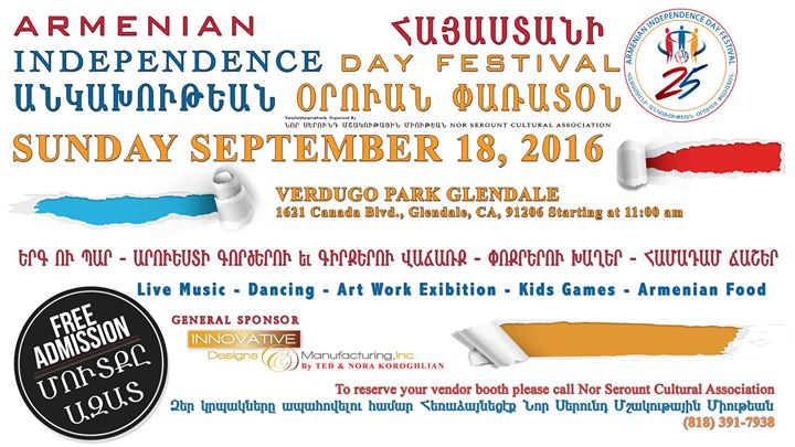 Armenian Independence Day Festival at Verdugo Park, Glendale