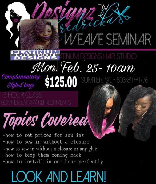 Platinum Hair Weaving Class No Glue At Platinum Designs Hair
