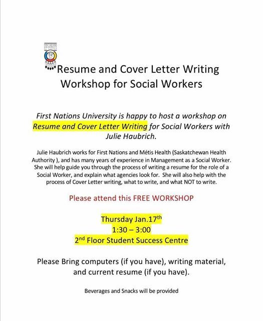 resume cover letter skills at first nations university of canada cover letter qualifications