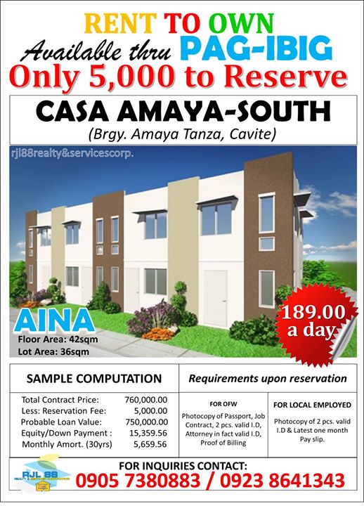 Casa Amaya South Open House! at Rent to Own House & Lot, Imus