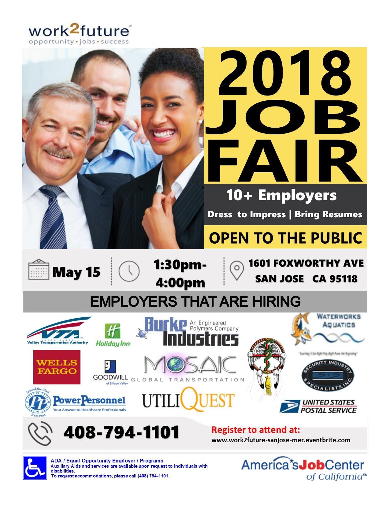 San Jose Ca Job Fair