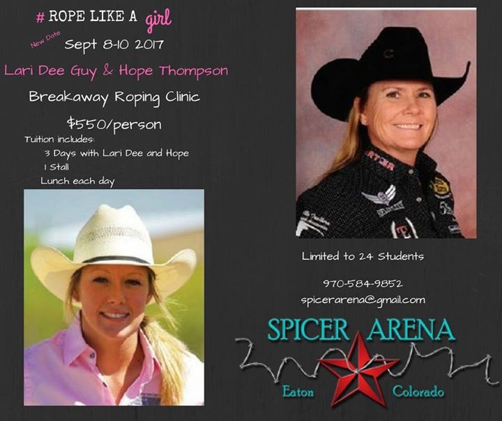 Rope Like A Girl Clinic At Spicer Arena Eaton
