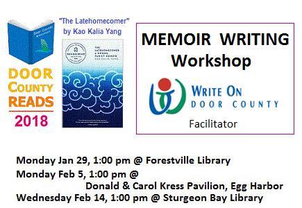 Door County Reads Memoir Writing Workshop At 123 S Forestville