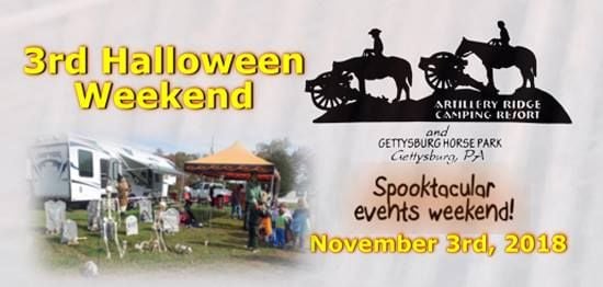3rd halloween 2018 events weekend at artillery ridge campground