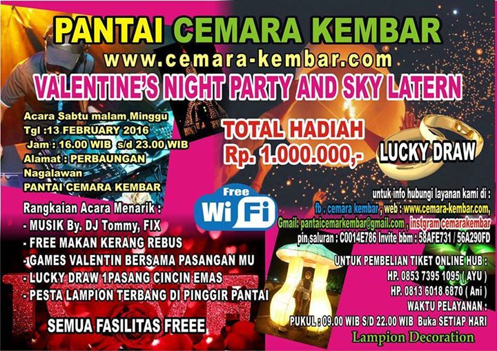 Valentines Day Anf Sky Latern At Cemara Kembar Perbaungan