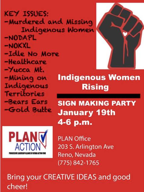 Indigenous Women Rising Womens March Poster Making Party At