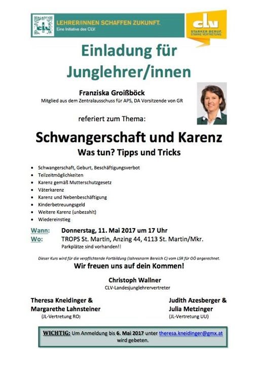 Schwangerschaft Und Karenz Ro Uu At Trops St Martin Anzing