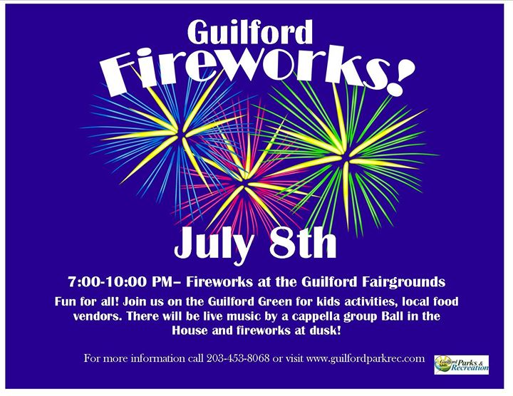 Fireworks at Guilford Fairgrounds, Guilford