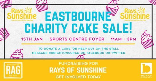 Eastbourne Charity Cake Sale Rays Of Sunshine At Hillbrow Sports