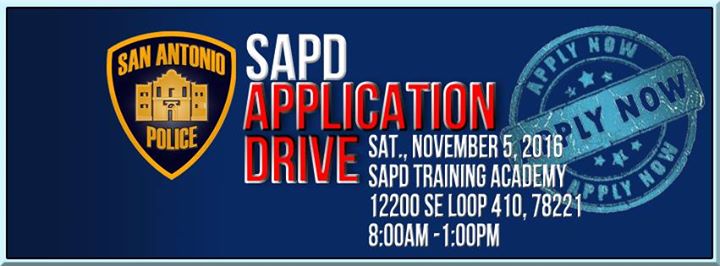 Application Drive At Sapd Careers San Antonio