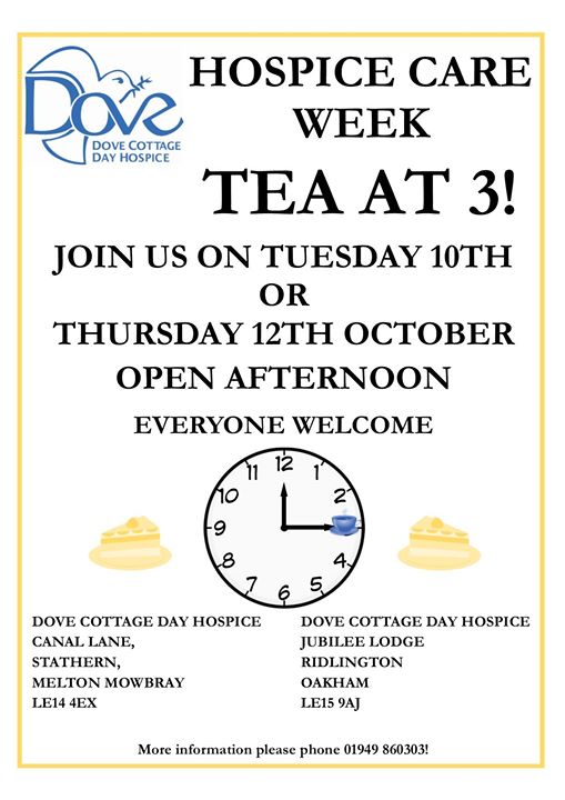 Hospice Care Week Tea At 3 Leicestershire