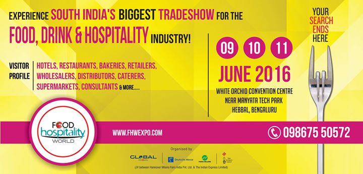 Food Hospitality World - Bengaluru 2016 at White Orchid 