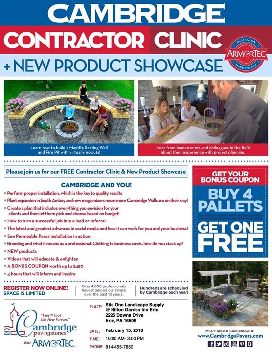 cambridge new product showcase in erie pa site one landscape supply hilton garden inn erie - Hilton Garden Inn Erie Pa cambridge new product showcase in erie pa site one landscape supply hilton garden inn erie - Hilton Garden Inn Erie Pa