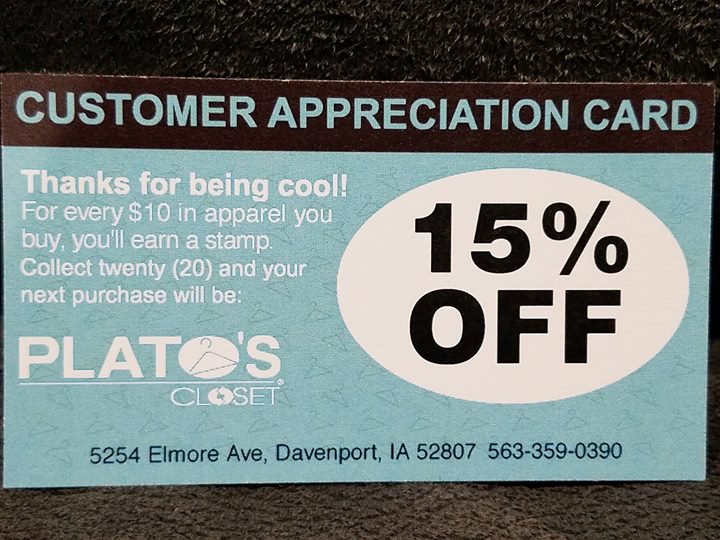 Double Stamp Day At Plato S Closet Davenport Ia Davenport