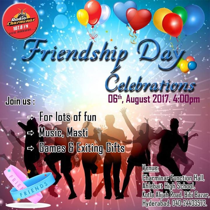 Friendship Day Celebrations at RADIO Charminar 107.8 FM, Hyderabad