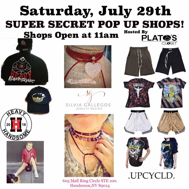 Super Secret Pop Up Shops At Plato S Closet Henderson Nv
