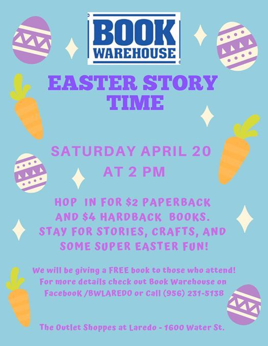Easter Story Time at Book Warehouse, Nuevo Laredo