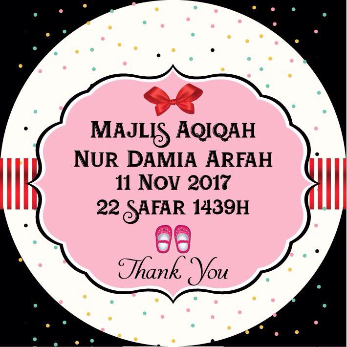 Jemput Hadir Ke Majlis Aqiqah Anak Sy Nur Damia Arfah Dan