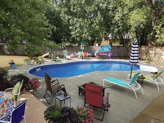 Pool Opening School At Ultra Modern Patio Kansas