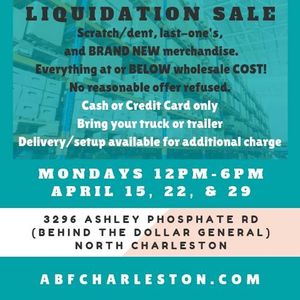 Warehouse Liquidation Sale At 3296 Ashley Phosphate Rd North