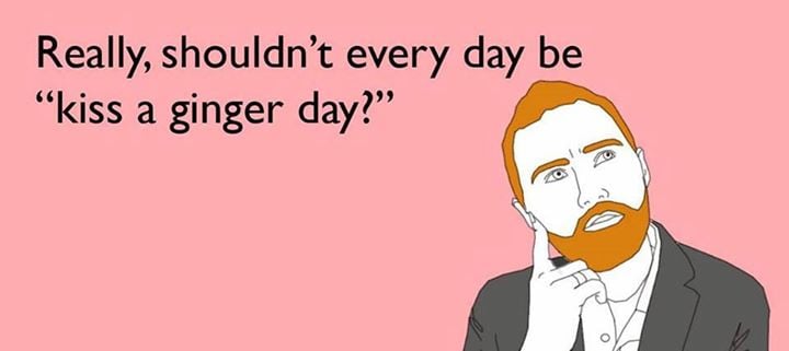 Risultati immagini per kiss a ginger day