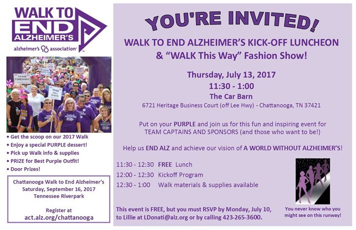 Chattanooga Walk To End Alzheimers Kickoff Luncheon At The Car