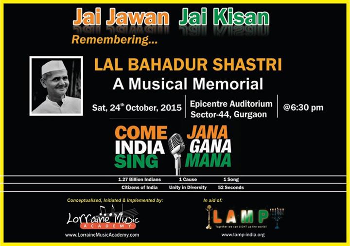 Jai Jawan Jai Kisan A Musical Memorial Remembering Lal