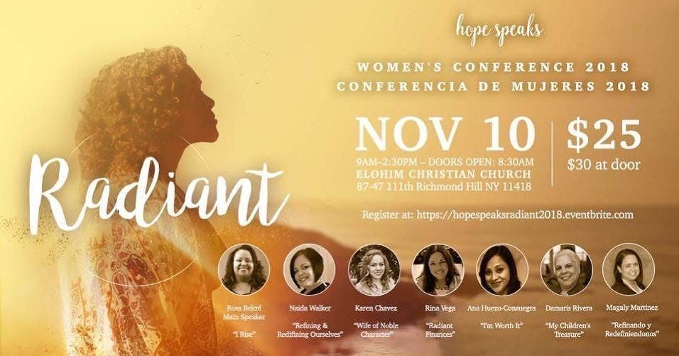 hope speaks radiant at elohim christian church richmond hill
