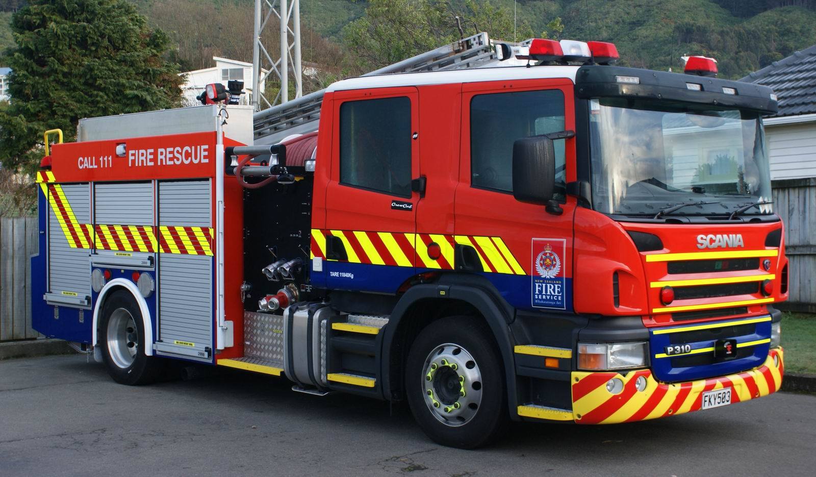 Fire Truck Visit at 7 Stewart St, Helensville, Auckland 0800, New