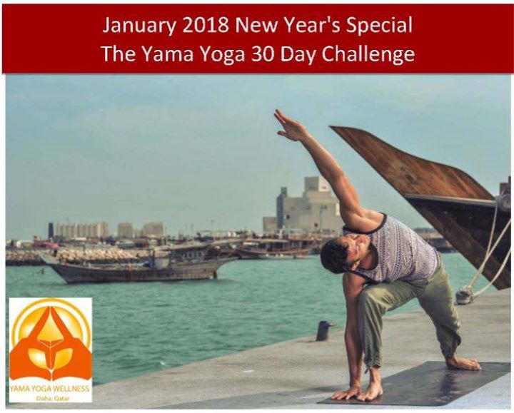 30 Day Yoga Challenge at Yama Yoga Studios Doha 