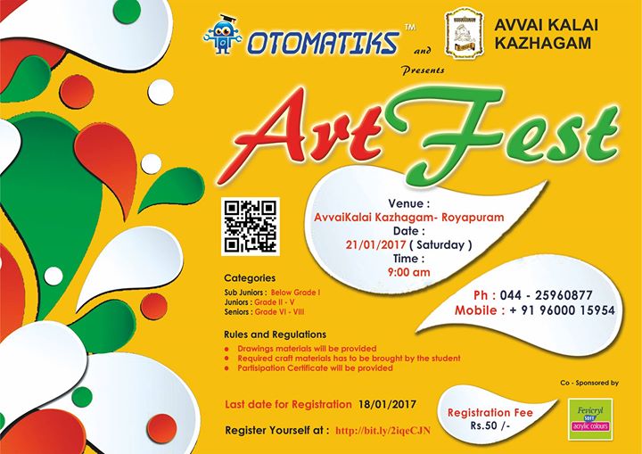 Artfest An Inter School Drawing Competition At Otomatiks