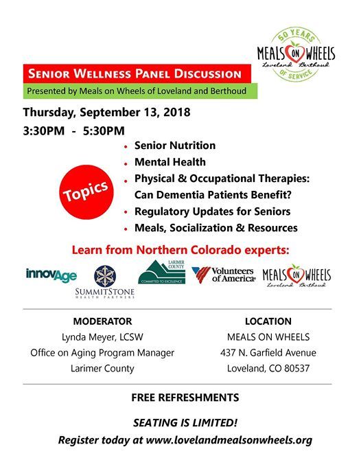 Senior Wellness Panel Discussion At Meals On Wheels Of Loveland