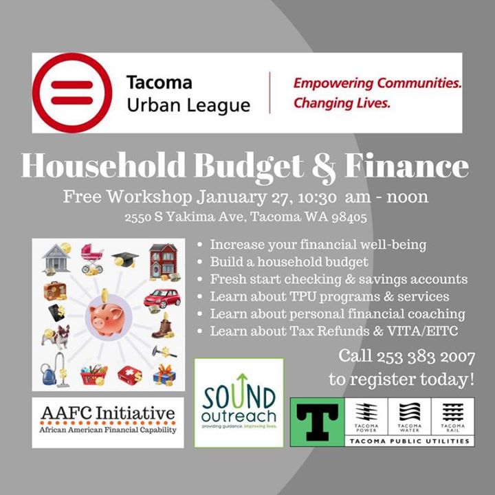 household budget finance workshop at the tacoma urban league tacoma
