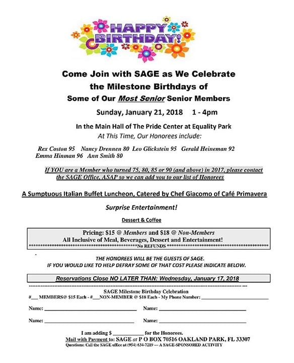 milestone birthdays list