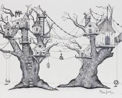 Youth Class Treehouse Drawings At Lowellarts Lowell