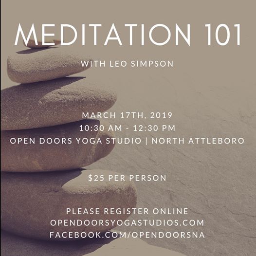 Meditation 101 At Open Doors Yoga Studios North Attleboro North