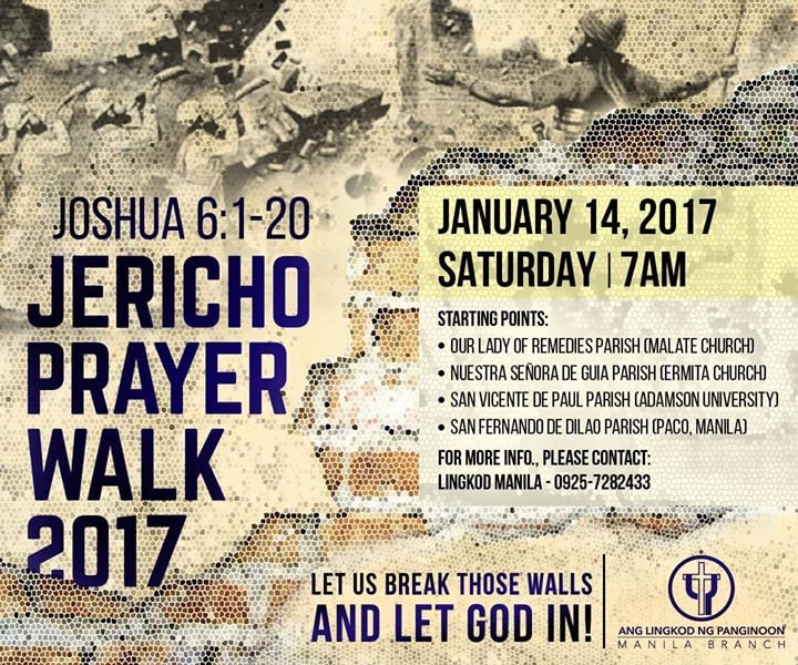 Jericho Prayer Walk 2017 at Manila, Philippines, Manila