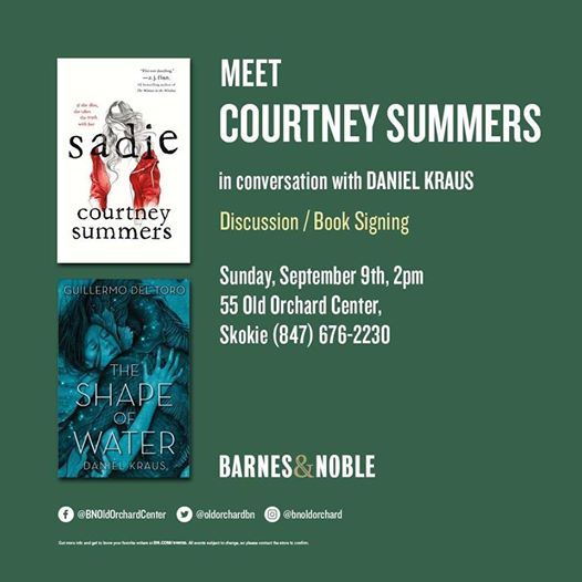Courtney Summers Daniel Kraus Conversation And Signing At Barnes