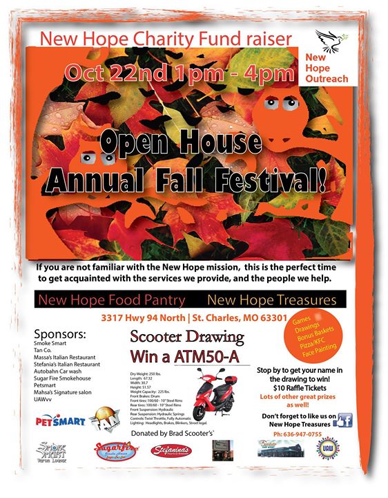 New Hope Charity Fundraiser Fall Festival At 3317 Hwy 94 North