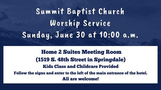 Summit Baptist Church Worship Service At Home2 Suites By Hilton