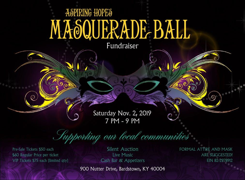 Aspiring Hope Masquerade Ball Fundraiser at Guthrie Opportunity Center